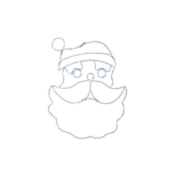 Ventana de Papá Noel iluminada con LED para celebraciones de doble cara