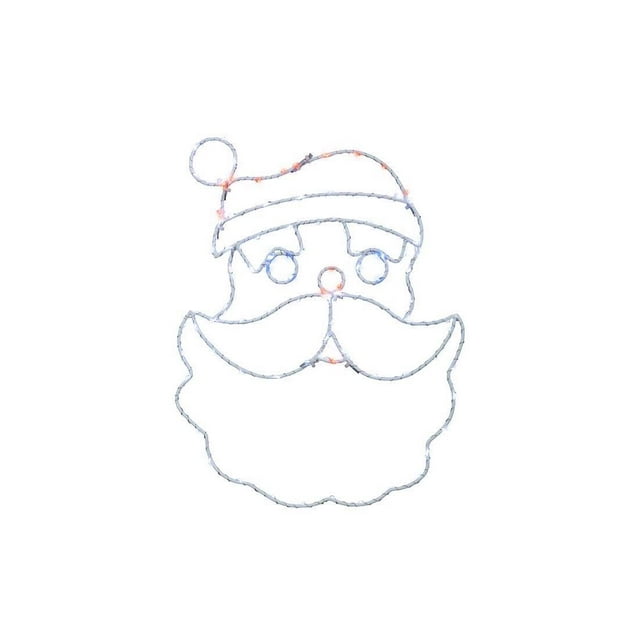 Ventana de Papá Noel iluminada con LED para celebraciones de doble cara
