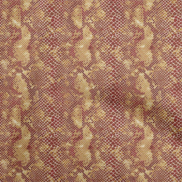 oneOone Velvet Rust Brown Fabric Animal Skin Craft Projects Decor Fabric Printed By The Yard 58 Inch Wide
