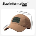 thumbnail image 2 of Baseball Cap Bent Eaves Design 6 Piece Cap Body Breathable Not Hot Plastic Cap Drag For Daily Travel Vacation Green Buffalo Plaid Check Tartan Scotland_3 Khaki, 2 of 8