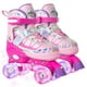 thumbnail image 1 of Patines para niños para niñas Patines de ruedas ajustables azules con ruedas iluminadas para adolescentes Jóvenes de 6 a 12 años 10 11 12 Principiantes Deportes al aire libre El mejor regalo de cumple, 1 of 7