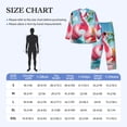thumbnail image 4 of Fotbe Tropical Flamingo Pool Float Pattern Long Sleeve Pajama Set for Men,Sleepwear Set,2-piece Loungewear Set,Soft PJs Comfy Nightwear with Pockets-Large, 4 of 7
