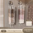 thumbnail image 1 of 2-Pack Large Clear Silver Ice Glacier Pattern Underwear Organizer: PET Plastic Drawer Storage Box for Socks, Shorts, Stockings – Wall-Mounted or Closet Use, Space-Saving Home Solution with Durable, 1 of 2