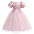 thumbnail image 2 of Wavsuf Flower Girls Dress Pink Princess Dress Size 5-6 Years, 2 of 5