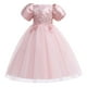 thumbnail image 1 of Vestido de Princesa Odeerbi para niñas manga corta rosa LM103-5640, 1 of 5
