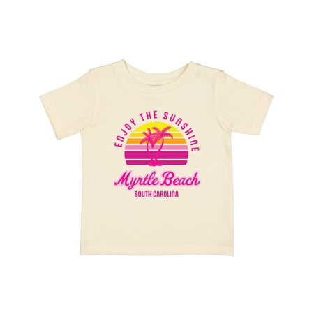 

Inktastic Summer Enjoy the Sunshine Myrtle Beach South Carolina Pink Gift Baby Boy or Baby Girl T-Shirt