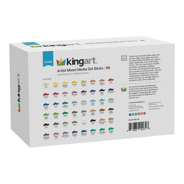 More Unboxings! Mixed Media Gel Sticks! & comparison/review Kingart &  Castle Arts Gel Pens 