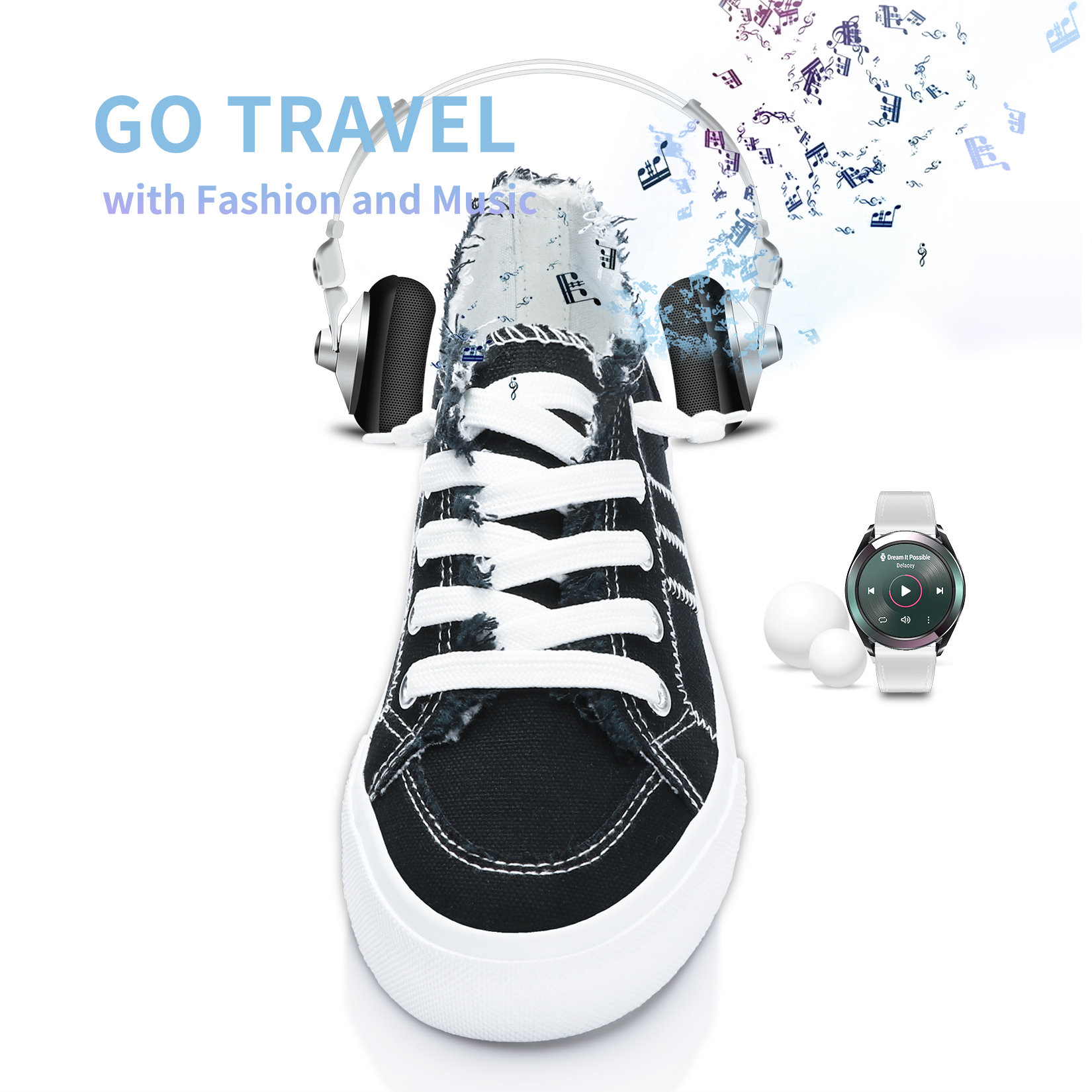 Obtaom Women's Play Fashion Canvas Slip-On Sneaker photo 3