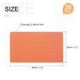 thumbnail image 2 of 20Pack Blank Cards 15mil Blank Credit Cards Plastic Cards Orange, 2 of 6
