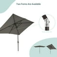 thumbnail image 5 of ACEGOSES 10x7ft Aluminum Frame Outdoor Patio Shade Market Rectangle Umbrellas with a Crank and Sturdy Ribs,Gary, 5 of 9