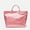 Pink, variant on Women's PVC Letter Print Tote Handbag, Gray