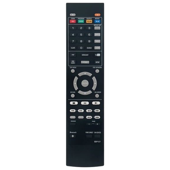 BDP127 Replace Remote Control for Yamaha Blu-ray Player BD-S677 BD-A1040 BD-S477