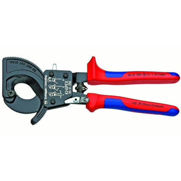 KNIPEX Tools 95 31 250 SBA Ratcheting Cable Cutters