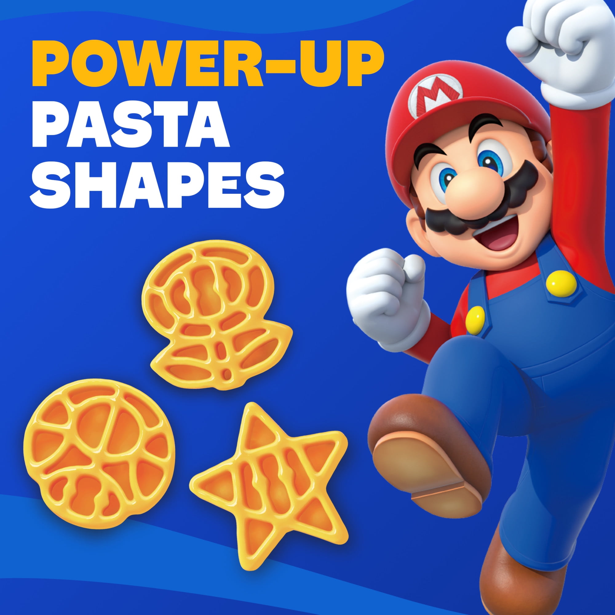 KD Super Mario Power-Up Pasta Shapes Macaroni and Cheese, 156 g Box, Boxed Mac & Cheese - 156g