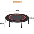 thumbnail image 5 of Aukfa 40" Mini Trampoline for Indoor and Outdoor Use, 300 lb Capacity for Adults and Kids, Black, 5 of 9