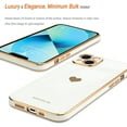 thumbnail image 4 of Entronix Love Heart Luxury Case for iPhone 15, Cute Slim Shockproof Bling Cover, White, 4 of 8