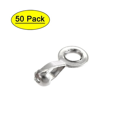 

Uxcell 2mm 2.4mm Pull Loop Ball Chain Connector 50 Count