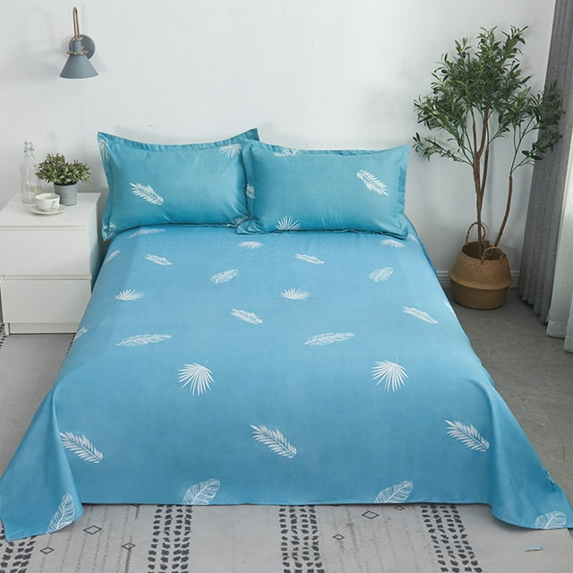 HOARBOEG Bedding Set Bedding Sheet And Pillowcase 3 Piece Set With 2 Pillowcases 1 Flat Sheet Sheet Set Shrink Counterac Fade Counteractive Easy Care