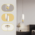 thumbnail image 4 of Kichler 83210CG Shima 2-Light LED Pendant, Champagne Gold, 3000K, 4 of 7