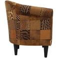 thumbnail image 3 of Pemberly Row Traditional Fabric & EPS Club Chair in Brown Finish, 3 of 5