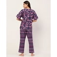 thumbnail image 4 of Moomaya Sleepwear, Cotton Night Suit Set, Printed 2 Pcs Loungewear For Women'S, 4 of 9
