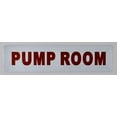 thumbnail image 1 of Pump Room Sign (White Reflective, Aluminium 2X8), 1 of 4