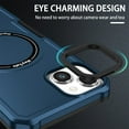 thumbnail image 4 of ELEHOLD Hybrid Rugged Case for iPhone 15 Heavy Duty Full Protection Compatible with MagSafe Anti-Scratch Shockproof Slim Magnetic Case for iPhone 15,Royalblue, 4 of 10