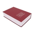 thumbnail image 1 of Boîte de Rangement Sécurisée pour Livres de Diversion avec Serrure à Combinaison pour Pièces d'Argent Cartes Bijoux Documents d'Identité - Doublure en Acier Inoxydable Matériau ABS 11.5x12x4.5cm, 1 of 7