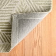 thumbnail image 2 of Dash & Albert Karari Hand Hooked Wool Rug, 5' x 8', Moss, 2 of 8