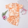 thumbnail image 4 of YTDSCS Baby Toddler Boys Girls Outfits Tie Dye Short Sleeve T-Shirt Top + Shorts Summer Newborn Set 2Pcs for 12M-5Y, 4 of 9