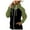 Army Green, variant on Women's Cowl Neck Hoodie Thermal Full Zip Long Sleeve Drawstring Hooded Sweatshirts Color Block Loose Fall Tops with Pockets Khaki S