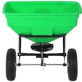 thumbnail image 2 of Memoryfield 125lb Tow Broadcast Spreader, Auto-Stop Dual Impeller, 30 Settings, for ATV/UTV Mower Fert/Seed, Green, 2 of 7