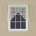 thumbnail image 2 of Saturday Knight Ltd Petite Fleur Collection High Quality And Lace Fresh Flowers Window Swag - 78x30", White, 2 of 2
