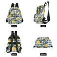 thumbnail image 4 of FORMRS Mini Backpack Purse for Women Travel Daypack Casual Shoulder Bag, Retro Beige Lemon, 4 of 7