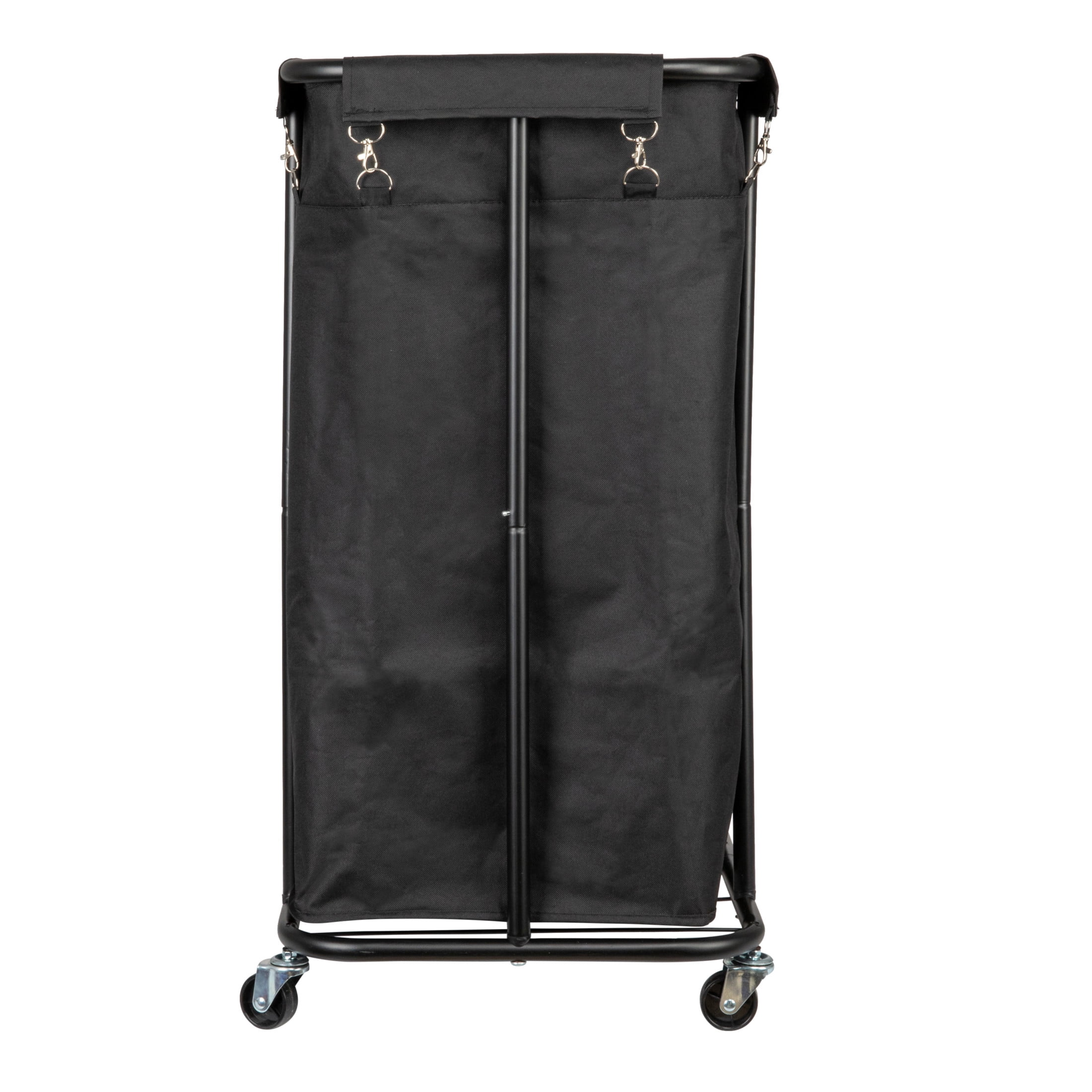 Household Essentials 3-bag Rolling Laundry Sorter, Black