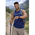 thumbnail image 4 of Expert Brand USA-Made Men's Oxymesh™ Athletic Sleeveless T-Shirt, Navy, Large, 4 of 7