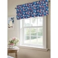 thumbnail image 6 of 4th of July Curtain Valances for Windows, Navy Blue Red Stars Independence Day Abstract Kitchen Valance Window Treatment, Light Filtering Block Curtains for Bathroom/Bedroom/Living Room 60'' x 18'', 6 of 9