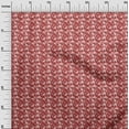 thumbnail image 3 of oneOone Viscose Chiffon Red Fabric Geometric Sewing Craft Projects Fabric Prints By Yard 42 Inch Wide, 3 of 4