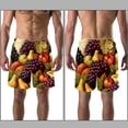 thumbnail image 3 of luoweisi Men's Beach Shorts Quick Dry Swim Trunks with Mesh Lining Fruit L, 3 of 5