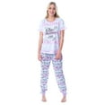 thumbnail image 7 of Friends TV Series Logo Womens' Rather Be Watching Short Sleeve Jogger 2 Piece Pajama Set Loungewear Sleepwear, 7 of 7