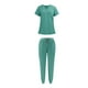 thumbnail image 3 of Conjunto De Uniforme Médico Para Mujer, Cuello En V Y Pantalones Deportivos Para SPA, Cosmetología, Tienda De Mascotas, Verde, M, 3 of 8