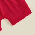 thumbnail image 6 of Toddler Boy Summer Outfits July 4th Chenille Letter Print Short Sleeve T-Shirt and Solid Red Shorts 6 12 24 Months 2 3 T Toddler Outfit, 6 of 6