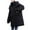 Black, variant on Fashion Women Zipper Coat Long Jacket Winter Long Sleeve Long Down Cotton