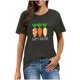 thumbnail image 1 of Mujeres Manga Corta de Verano Tops Pascua Impresa Cuello Redondo, Blusa de Moda Casual para la Primavera, 1 of 5