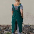 thumbnail image 7 of 2026 Cotton Linen Apron Cross Back Apron for Women with Big Pockets Square Pinafore Dress for Baking Cooking,Dark Green S, 7 of 7
