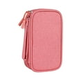 thumbnail image 1 of Abbracc Electronics Travel Organizer Travel Cable Organizer Bag for Cords Cables 2 layer 2 layer Pink, 1 of 9