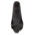 thumbnail image 3 of Xihbxyly Peluca Universal de Cabello Lacio Largo y Negro para Hombres y Mujeres., 3 of 3