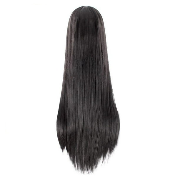 Cyber Monday Deals Pisexur Wigs Cos Wig Universal Black White Long Straight Hair Style For Men And Women