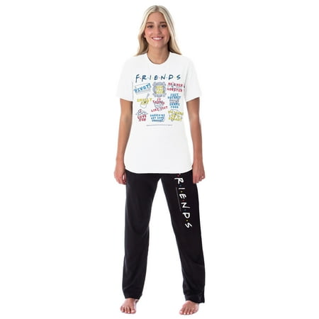 

Friends TV Show Womens Sayings Pivot Smelly Cat Sleep Pajama Set (Small)