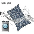 thumbnail image 4 of Spring Flower Pillow Covers 12x20 Chinoiserie Navy Blue Floral Farmhouse Decor Throw Pillows Case for Couch Seasonal Pillowcase Outdoor Decorative Cushion Case for Sofa Bed Decorations Set of 2, 4 of 5